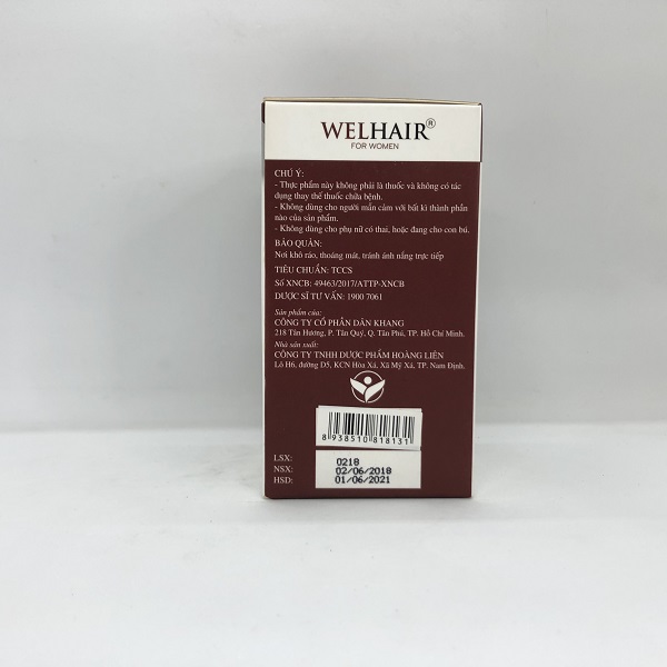 Welhair For Women- Cải thiện tình trạng rụng tóc